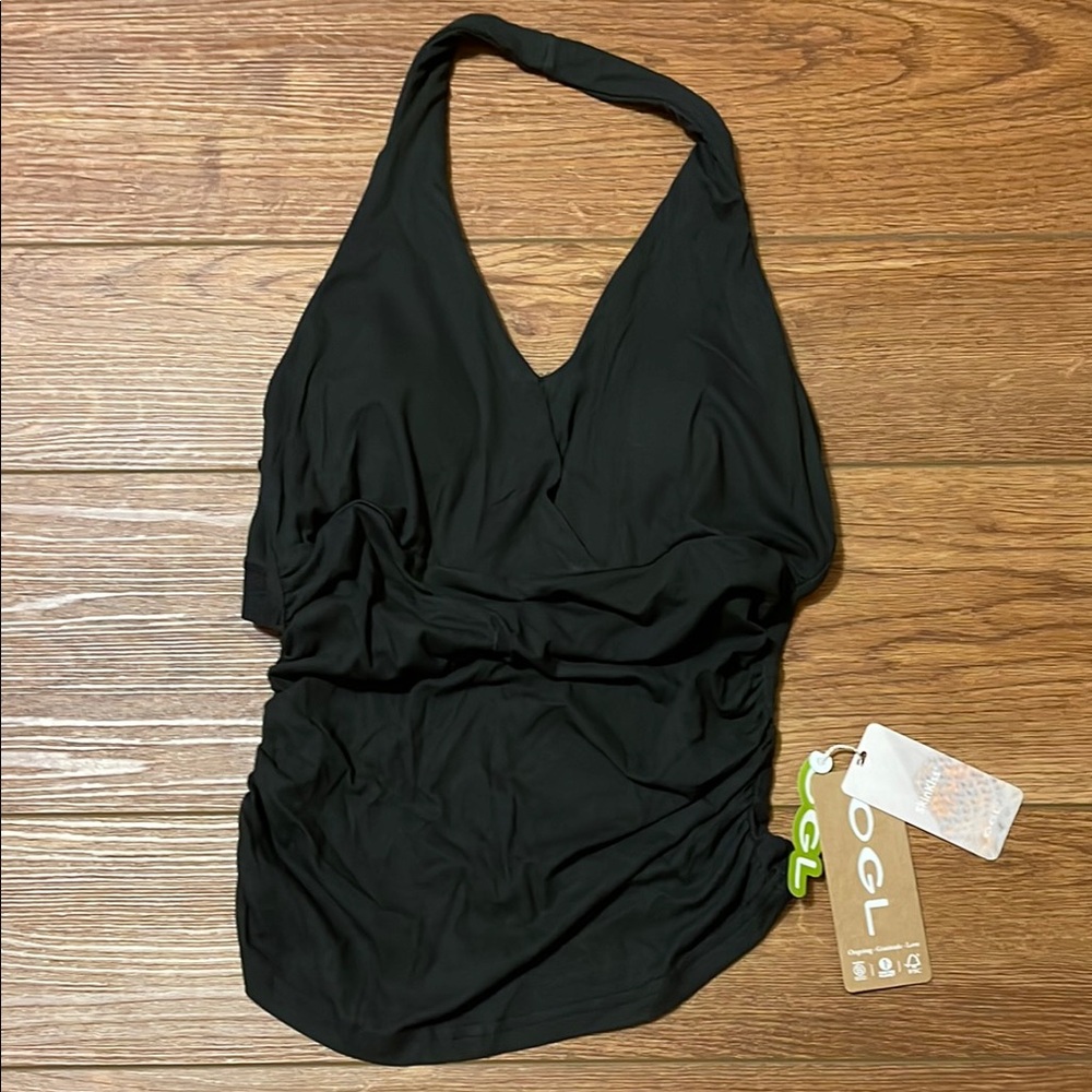 OGL black halter top size s